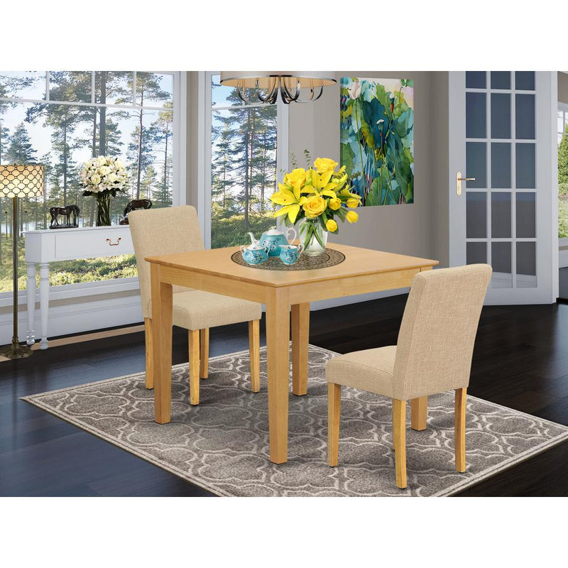 Dining Room Set Oak OXAB3-OAK-04 By East West Furniture | Dining Sets | Modishstore