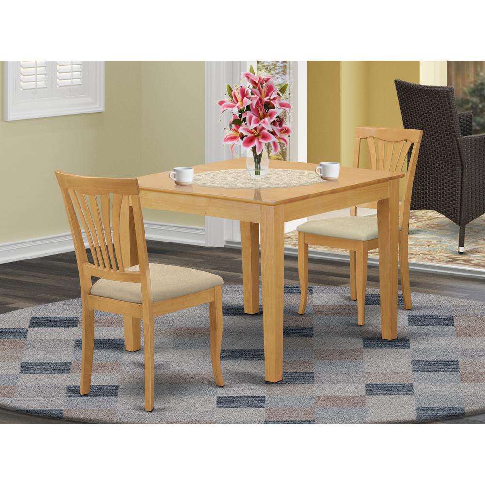 3 Pc Kitchen Table set - Dining Table for small spaces and 2 Dining Chairs By East West Furniture | Dining Sets | Modishstore