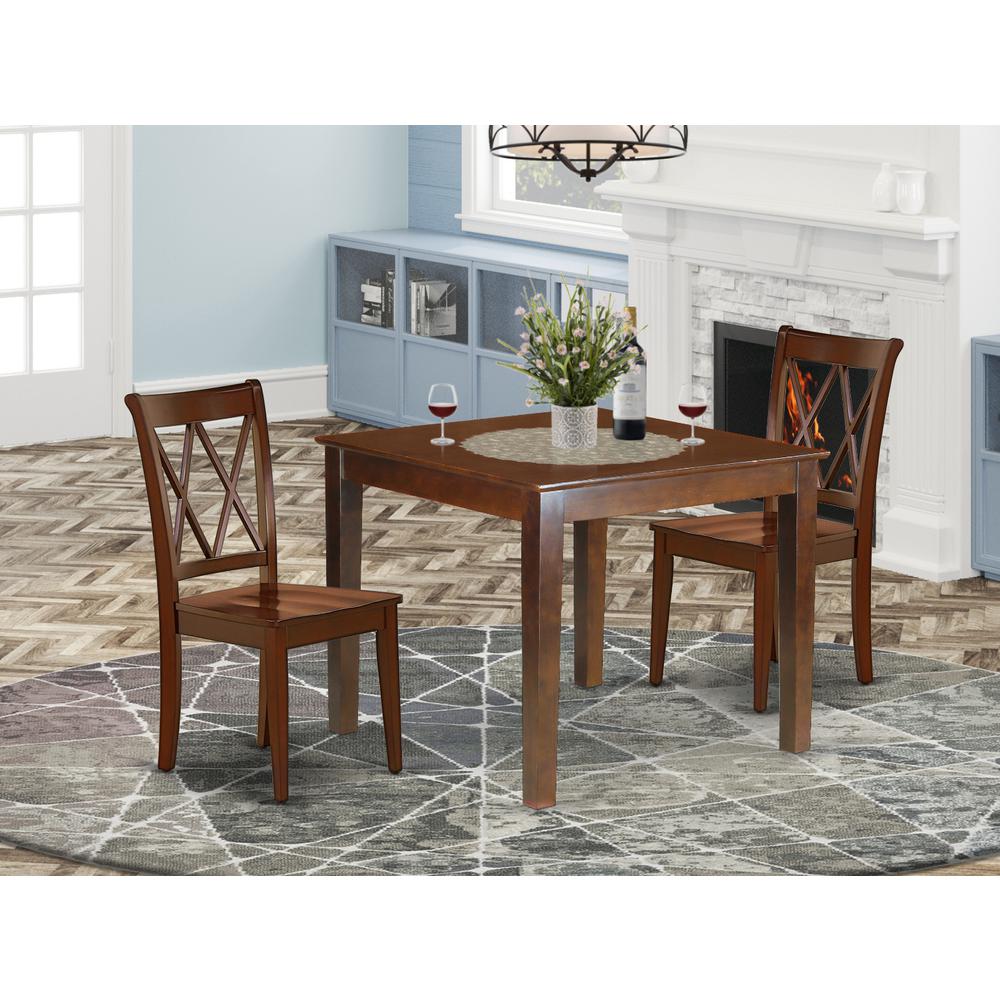 Dining Room Set Mahogany OXCL3-MAH-W By East West Furniture | Dining Sets | Modishstore