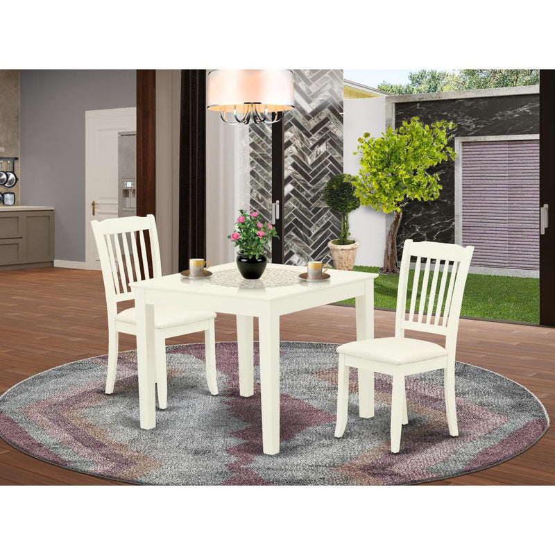 Dining Room Set Linen White OXDA3-LWH-C By East West Furniture | Dining Sets | Modishstore