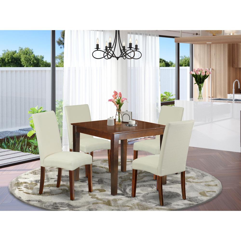 Dining Room Set Mahogany OXDR5-MAH-01 By East West Furniture | Dining Sets | Modishstore