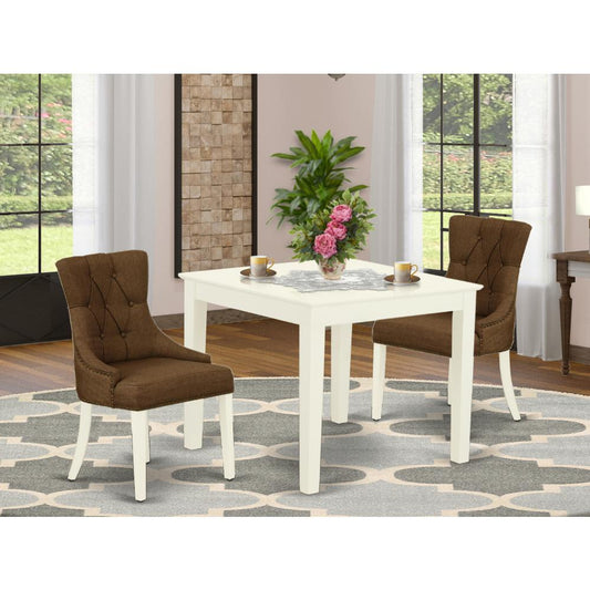 Dining Room Set Linen White OXFR3-LWH-18 By East West Furniture | Dining Sets | Modishstore