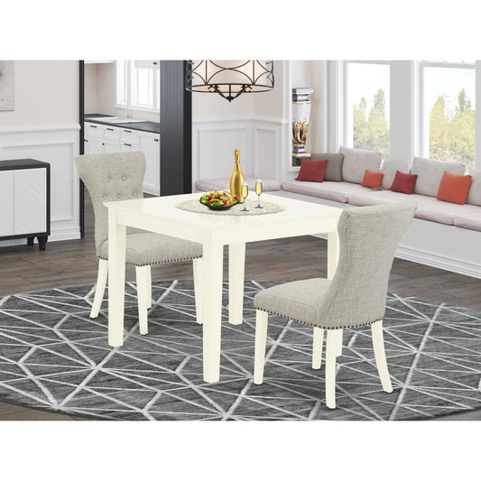 Dining Room Set Linen White OXGA3 - LWH - 35 By East West Furniture | Dining Sets | Modishstore