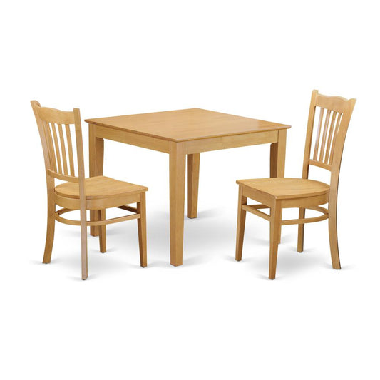 3 Pc Table and Chairs set - Dinette Table and 2 Dining Chairs By East West Furniture | Dining Sets | Modishstore