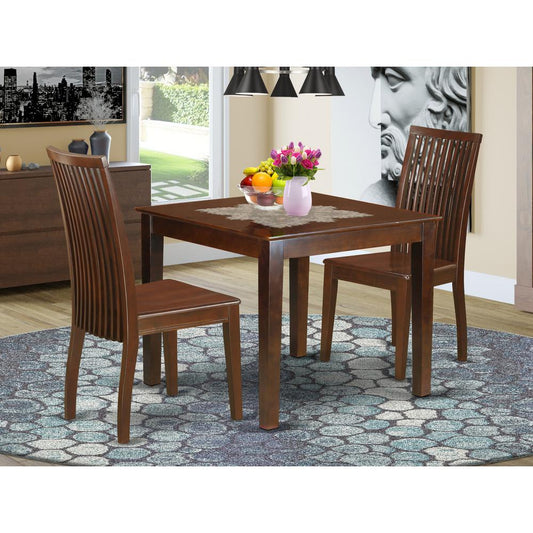 Dining Room Set Mahogany OXIP3-MAH-W By East West Furniture | Dining Sets | Modishstore