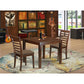 3 Pc Dinette Table set with a Dining Table and 2 Dining Chairs in Mahogany By East West Furniture | Dining Sets | Modishstore
