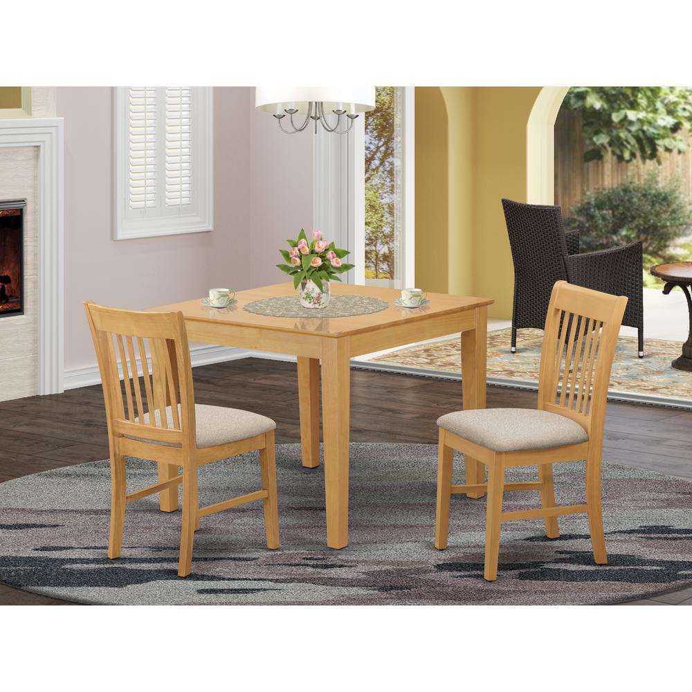 3 Pc Dining room set - Table and 2 dinette Chairs By East West Furniture | Dining Sets | Modishstore