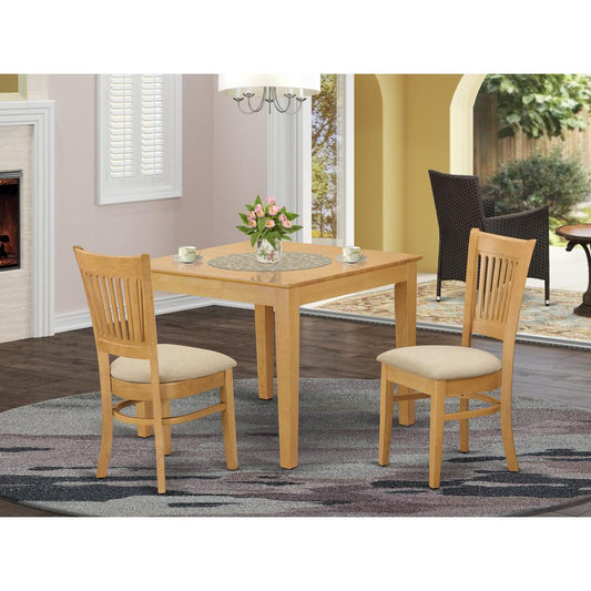 3 Pc Dining room set - Kitchen dinette Table and 2 Dining Chairs By East West Furniture | Dining Sets | Modishstore