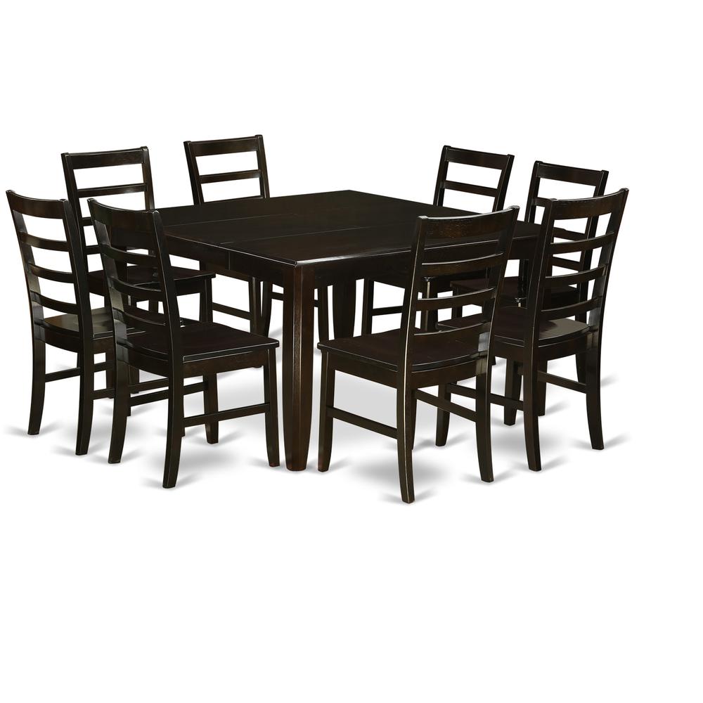 9 Pc Kitchen Table Set-Square 54" Gathering Table And 8 Stools By East West Furniture | Dining Sets | Modishstore - 2