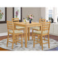 Pbcf5-Oak-C 5 Pc Counter Height Table And Chair Set - Counter Height Table And 4 Dinette Chairs. By East West Furniture | Dining Sets | Modishstore - 2