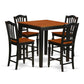 5 Pc Counter Height Pub Set-Pub Table And 4 Bar Stools By East West Furniture | Bar Stools & Table | Modishstore - 2