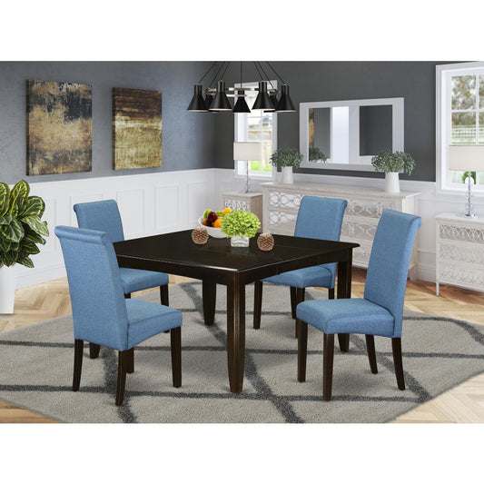 Dining Room Set Cappuccino PFBA5-CAP-21 By East West Furniture | Dining Sets | Modishstore