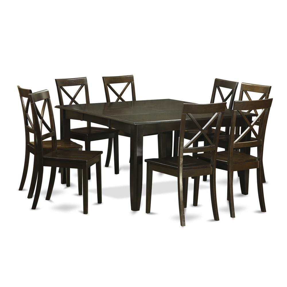 9 Pc Dining Room Set Kitchen Table With Leaf And 8 Dinette Chairs. By East West Furniture | Dining Sets | Modishstore - 2