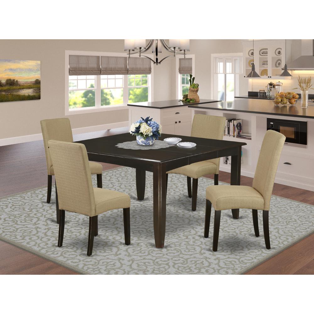 Dining Room Set Cappuccino PFDR5 - CAP - 03 By East West Furniture | Dining Sets | Modishstore
