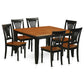 7 Pc Dining Room Set-Dining Table And 6 Wood Dining Chairs By East West Furniture - Pfpl7-Bch-W | Dining Sets | Modishstore - 2