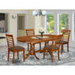 5 Pc Dining Room Set-Dining Table Plus 4 Chairs For Dining Room By East West Furniture | Dining Sets | Modishstore - 2