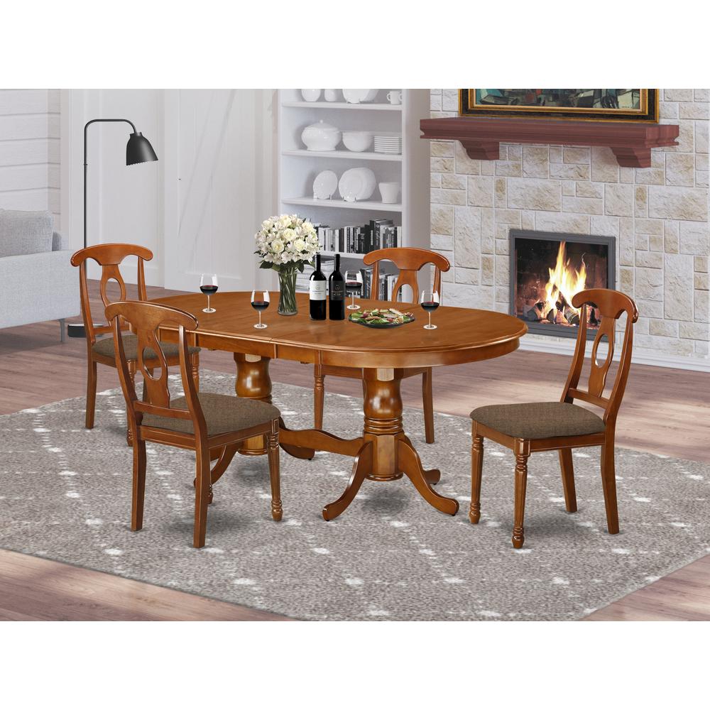 5 Pc Dining Room Set-Dining Table And 4 Dinette Chairs By East West Furniture | Dining Sets | Modishstore - 2