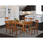 7 Pc Dining Room Set-Dining Table With 6 Dining Chairs By East West Furniture - Plna7-Sbr-C | Dining Sets | Modishstore - 2