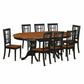 9 Pc Dining Room Set-Dining Table With 8 Wooden Dining Chairs By East West Furniture - Plni9-Bch-W | Dining Sets | Modishstore - 2