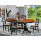 5 Pc Dining Room Set-Dining Table With 4 Wood Dining Chairs By East West Furniture - Plpf5-Bch-C | Dining Sets | Modishstore - 2