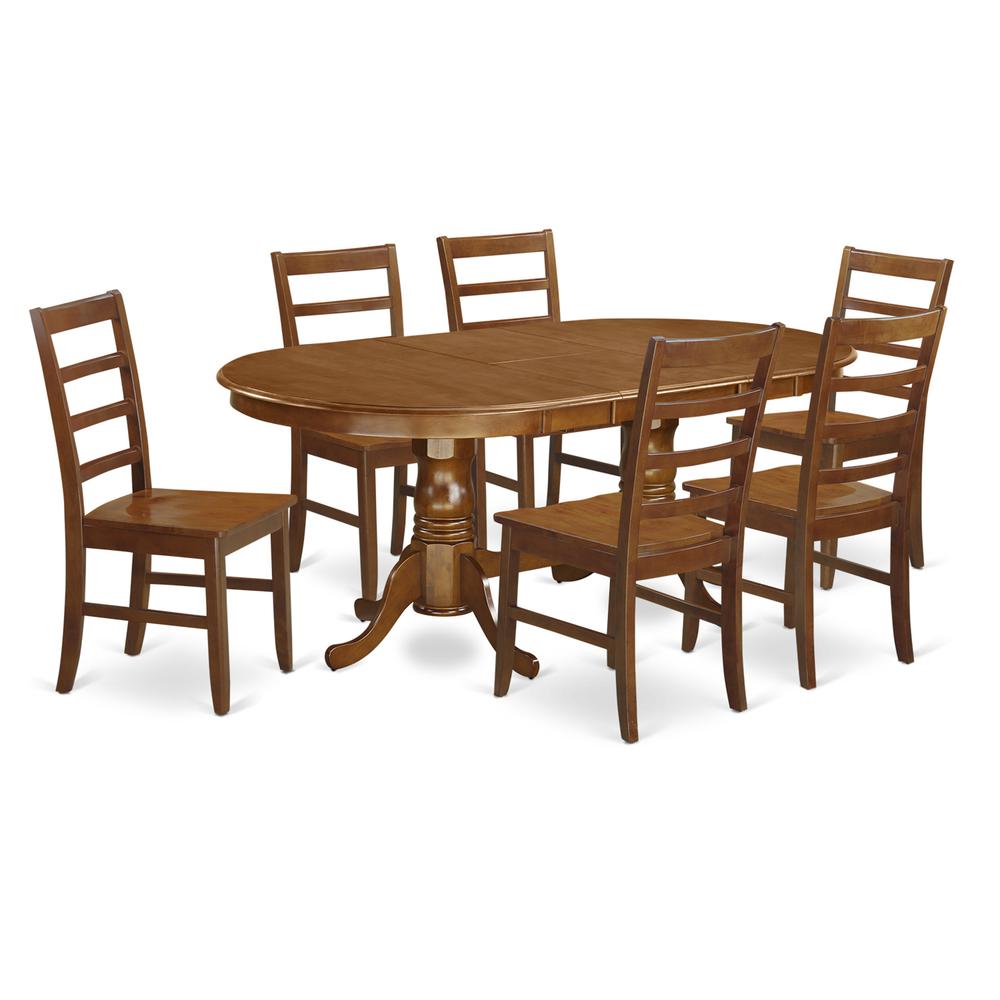 7 Pc Dining Room Set-Dining Table And 6 Kitchen Chairs By East West Furniture | Dining Sets | Modishstore - 2