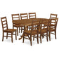 9 Pc Dining Room Set-Dining Table And 8 Dining Chairs By East West Furniture - Plpf9-Sbr-W | Dining Sets | Modishstore - 2