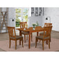 5 Pc Small Dinette Set - Table With Leaf And 4 Kitchen Dining Chairs By East West Furniture | Dining Sets | Modishstore - 2