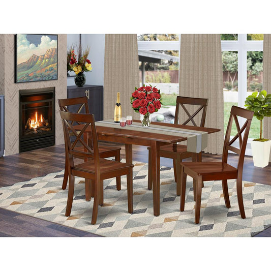 Dining Room Set Mahogany PSBO5-MAH-W By East West Furniture | Dining Sets | Modishstore
