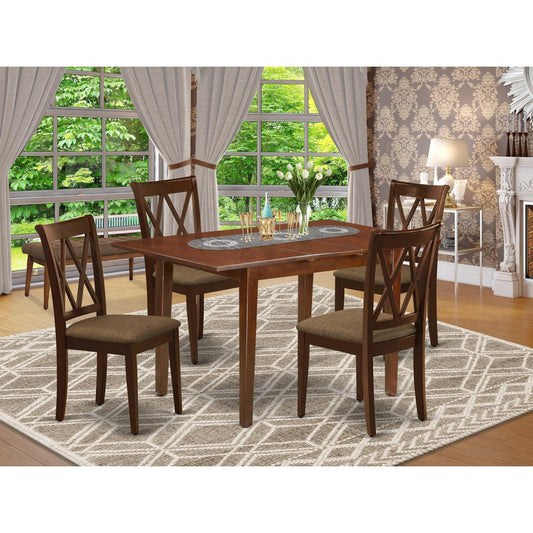 Dining Room Set Mahogany PSCL5 - MAH - C By East West Furniture | Dining Sets | Modishstore