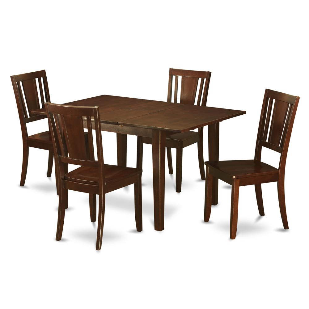 5 Pc Small Kitchen Table With 4 Dining Table Chairs By East West Furniture | Dining Sets | Modishstore - 2