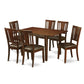 7 Pc Small Kitchen Table Set - Dinette Table With 6 Dining Chairs By East West Furniture | Dining Sets | Modishstore - 2