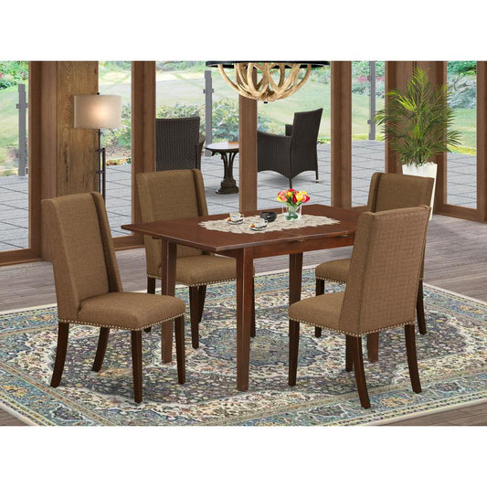 Dining Room Set Mahogany PSFL5 - MAH - 18 By East West Furniture | Dining Sets | Modishstore