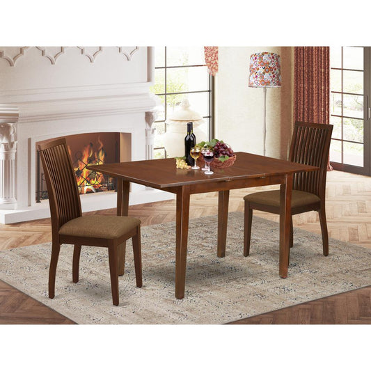 Dining Room Set Mahogany PSIP3-MAH-C By East West Furniture | Dining Sets | Modishstore