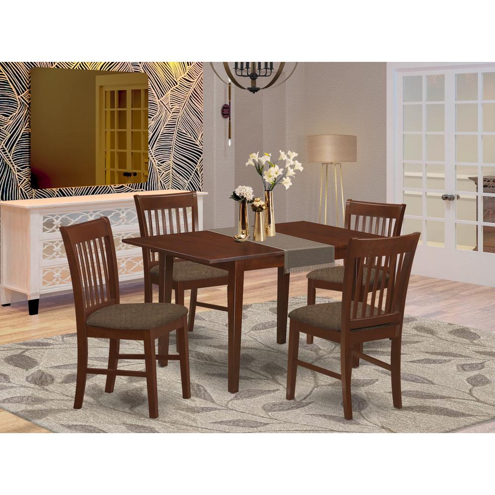 5 Pc Dinette Set For Small Spaces - Small Table With 4 Dining Table Chairs By East West Furniture | Dining Sets | Modishstore - 2