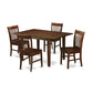 5 Pc Dining Kitchen Table Set - Table With 4 Kitchen Dining Chairs By East West Furniture | Dining Sets | Modishstore - 2