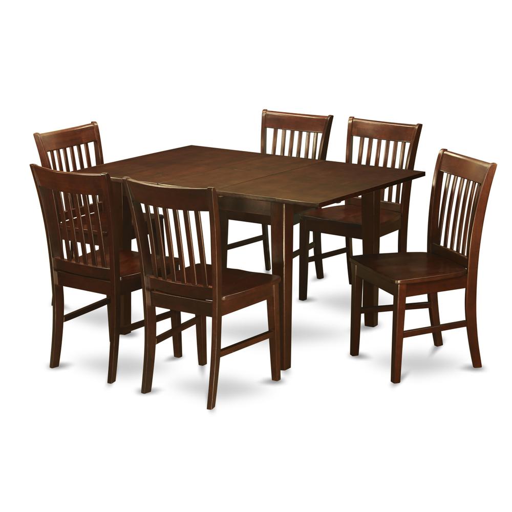 7 Pc Kitchen Dinette Set- Kitchen Tables With 6 Kitchen Dining Chairs By East West Furniture | Dining Sets | Modishstore - 2
