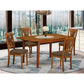 5 Pc Kitchen Table Set Table With Leaf And 4 Dining Table Chairs By East West Furniture - Pspl5-Sbr-C | Dining Sets | Modishstore - 2