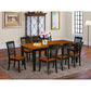 Dining Room Set Black & Cherry QUDA9-BCH-W By East West Furniture | Dining Sets | Modishstore