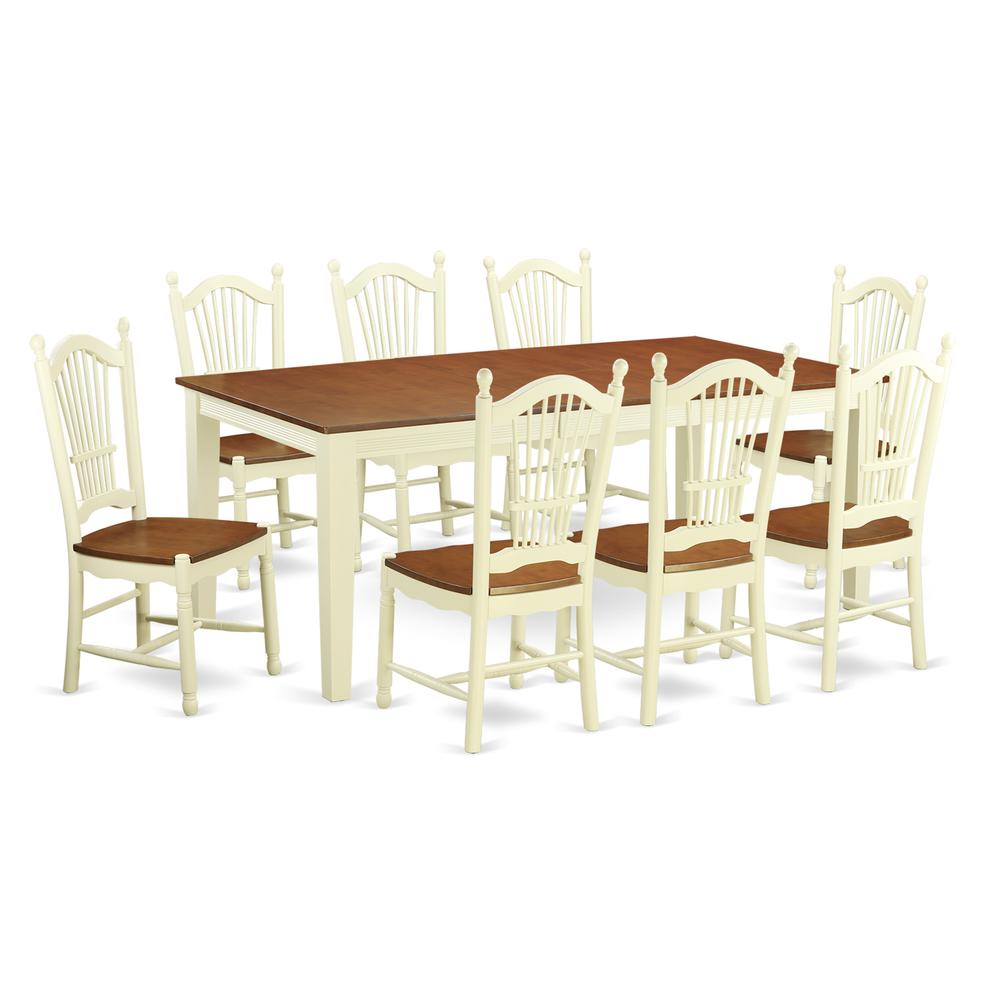 9 Pckitchen Dinette Set -Dining Table And 8 Dining Chairs By East West Furniture | Dining Sets | Modishstore - 2