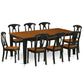 9 Pc Dining Room Set-Dining Table With 8 Wooden Dining Chairs By East West Furniture - Quke9-Bch-W | Dining Sets | Modishstore - 2