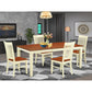 Dining Room Set Buttermilk & Cherry QUWE5-BMK-W By East West Furniture | Dining Sets | Modishstore