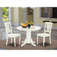 Dining Room Set Linen White SHAV3-LWH-W By East West Furniture | Dining Sets | Modishstore
