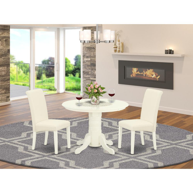 Dining Room Set Linen White SHBA3-WHI-01 By East West Furniture | Dining Sets | Modishstore