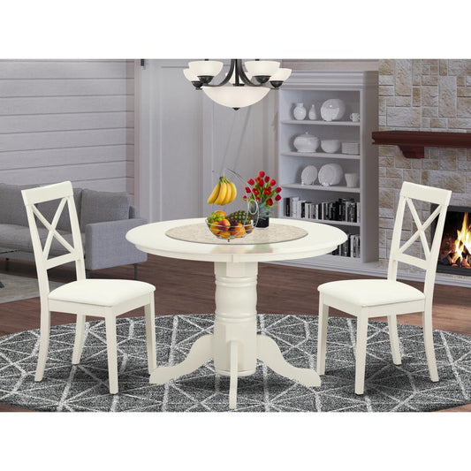 Dining Room Set Linen White SHBO3-WHI-LC By East West Furniture | Dining Sets | Modishstore