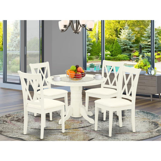 Dining Room Set Linen White SHCL5-WHI-C By East West Furniture | Dining Sets | Modishstore