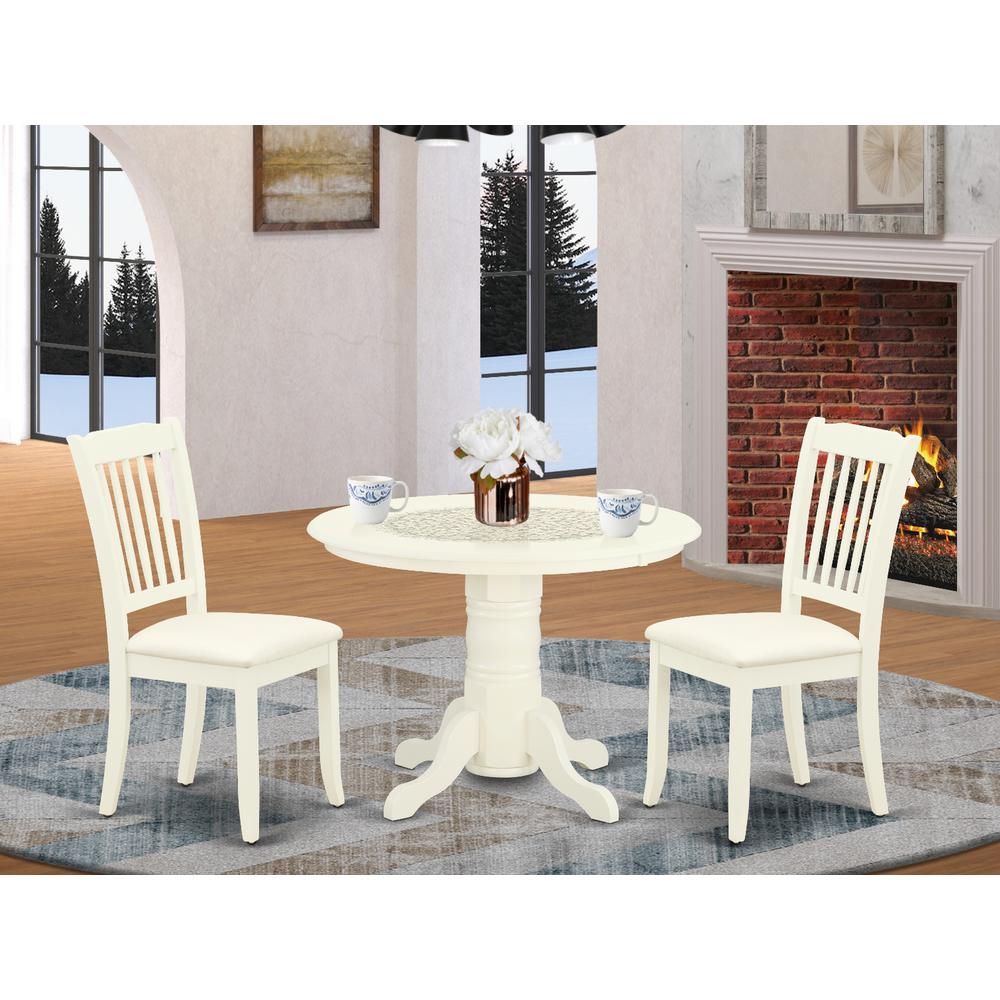 Dining Room Set Linen White SHDA3-WHI-C By East West Furniture | Dining Sets | Modishstore