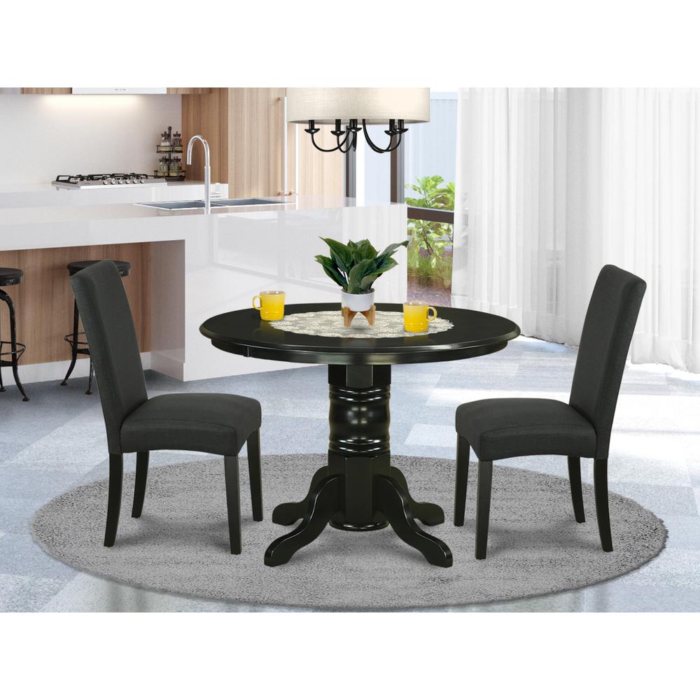 Dining Room Set Black SHDR3-BLK-24 By East West Furniture | Dining Sets | Modishstore