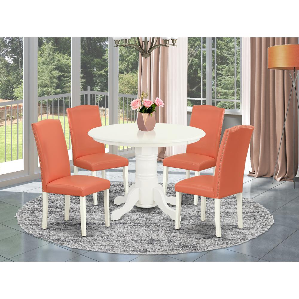Dining Room Set Linen White SHEN5-LWH-78 By East West Furniture | Dining Sets | Modishstore