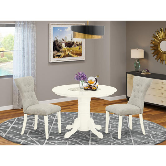 Dining Room Set Linen White SHGA3 - WHI - 35 By East West Furniture | Dining Sets | Modishstore