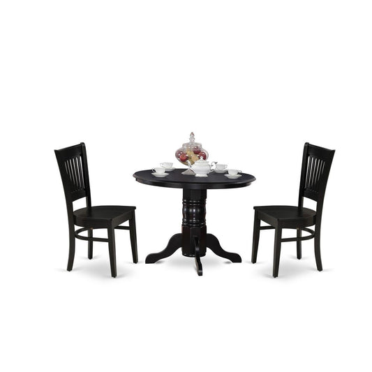 3-Piece Modern Dining Table Set- 2 Modern Chair And Kitchen Dining Table By East West Furniture | Dining Sets | Modishstore